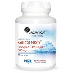 Krill Oil NKO Omega 3 z Astaksantyną - 500 mg - 60 kapsułek - suplement diety